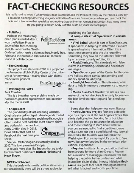 Fact-Checking Resources