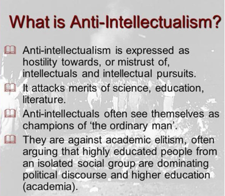 Anti-Intellectualism